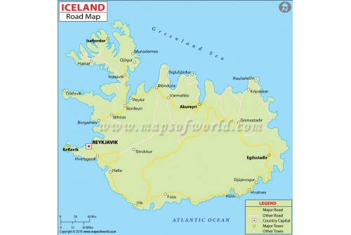 Iceland Road Map
