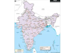 Indian Railway Electrification Map - Digital File