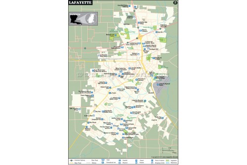 Lafayette City Map