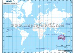 Australia Location Map - Digital File