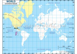 Belize Location Map - Digital File
