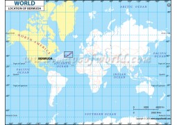 Bermuda Location Map - Digital File