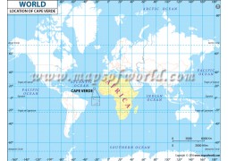 Cape Verde Location Map - Digital File