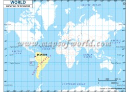 Ecuador Location Map - Digital File