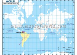 Venezuela Location Map - Digital File