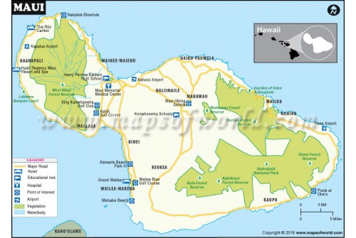 Maui City Map