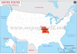Missouri Location Map - Digital File