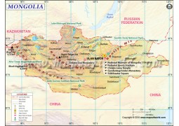 Mongolia Map - Digital File