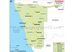 Namibia Road Map - Digital File