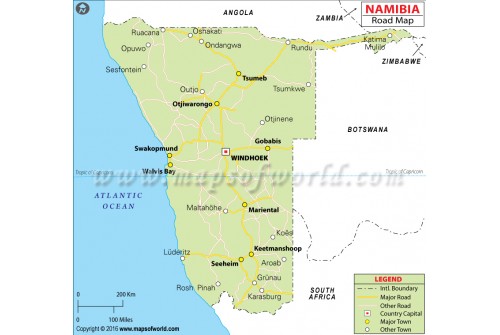 Namibia Road Map