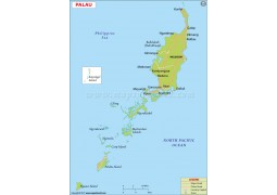 Palau Map - Digital File