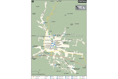 Pistoia City Map