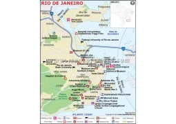 Rio de Janeiro Map - Digital File