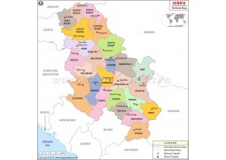 Political Map of Serbia - Digital File