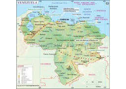 Venezuela Map  - Digital File