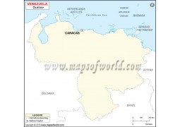 Blank Map of Venezuela - Digital File