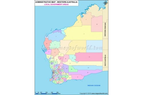 Western Australia Local Government Areas Map