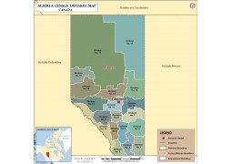 Map of Alberta Province - Digital File