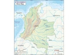 Colombia River Map - Digital File