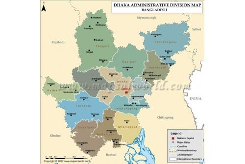 Dhaka Division Map