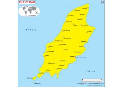 Isle of Man Map - Digital File