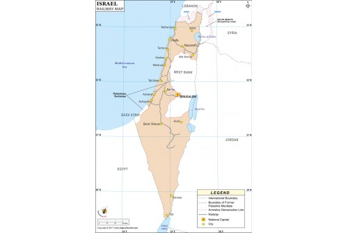 Israel Rail Map