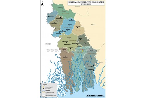 Khulna Division Map