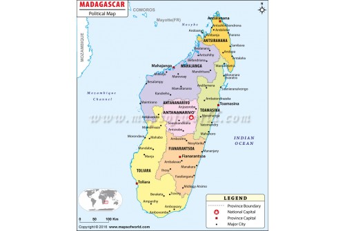 Buy Madagascar Political Map
