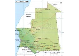 Mauritania Map - Digital File