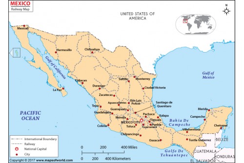 Mexico Rail Map
