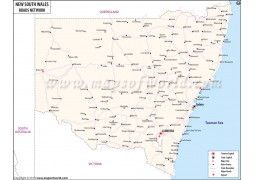 New South Wales Road Map - Digital File