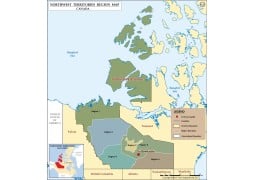 Northwest Territories Map of Canada - Digital File