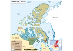 Nunavut Territories Map - Digital File