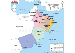 Political Map of Oman - Digital File