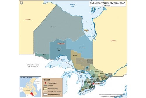 Ontario Province Map 