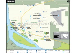 Pierre City Map - Digital File