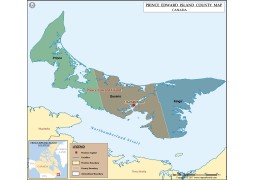 Prince Edward Island Map Province - Digital File