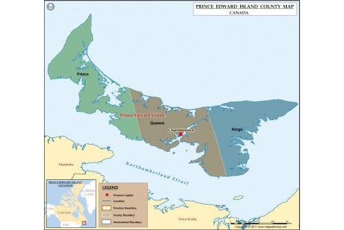 Prince Edward Island Map Province