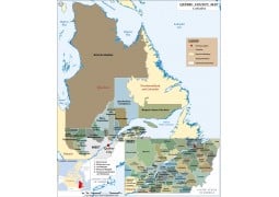 Quebec Province Map - Digital File