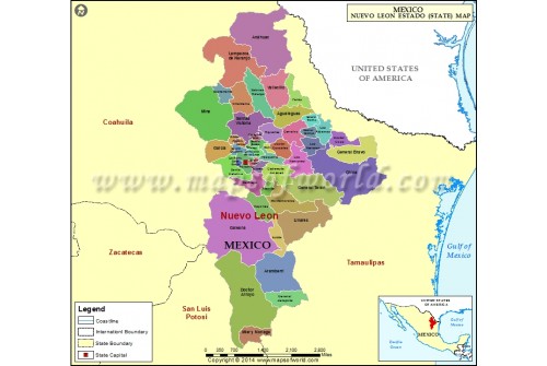 Nuevo Leon Map