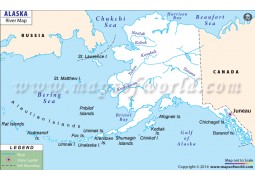 Alaska River Map - Digital File