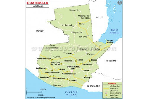 Guatemala Road Map