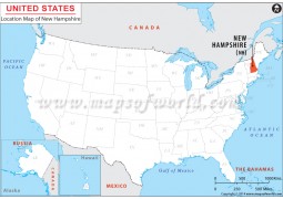New Hampshire Location Map - Digital File