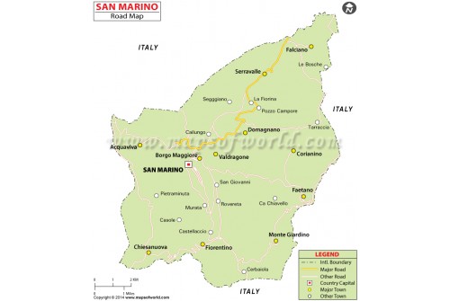 San Marino Road Map