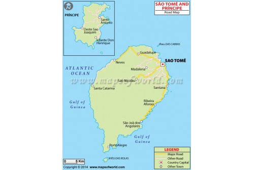 Sao Tome And Principe Road Map