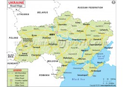 Ukraine Road Map - Digital File