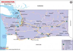 Washington Road Map - Digital File