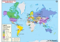World Energy Balance Map - Digital File