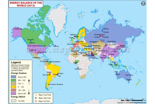 World Energy Balance Map