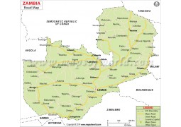 Zambia Road Map - Digital File